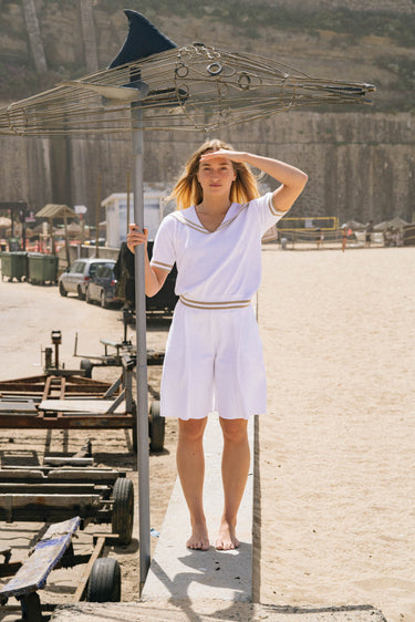 Pantaloncini bermuda bianchi Vento