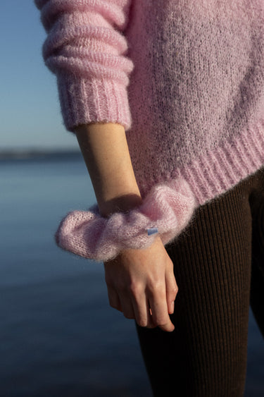 Melody Mohääri Scrunchie Roosa