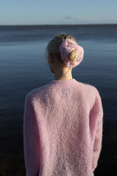Melody Mohääri Scrunchie Roosa