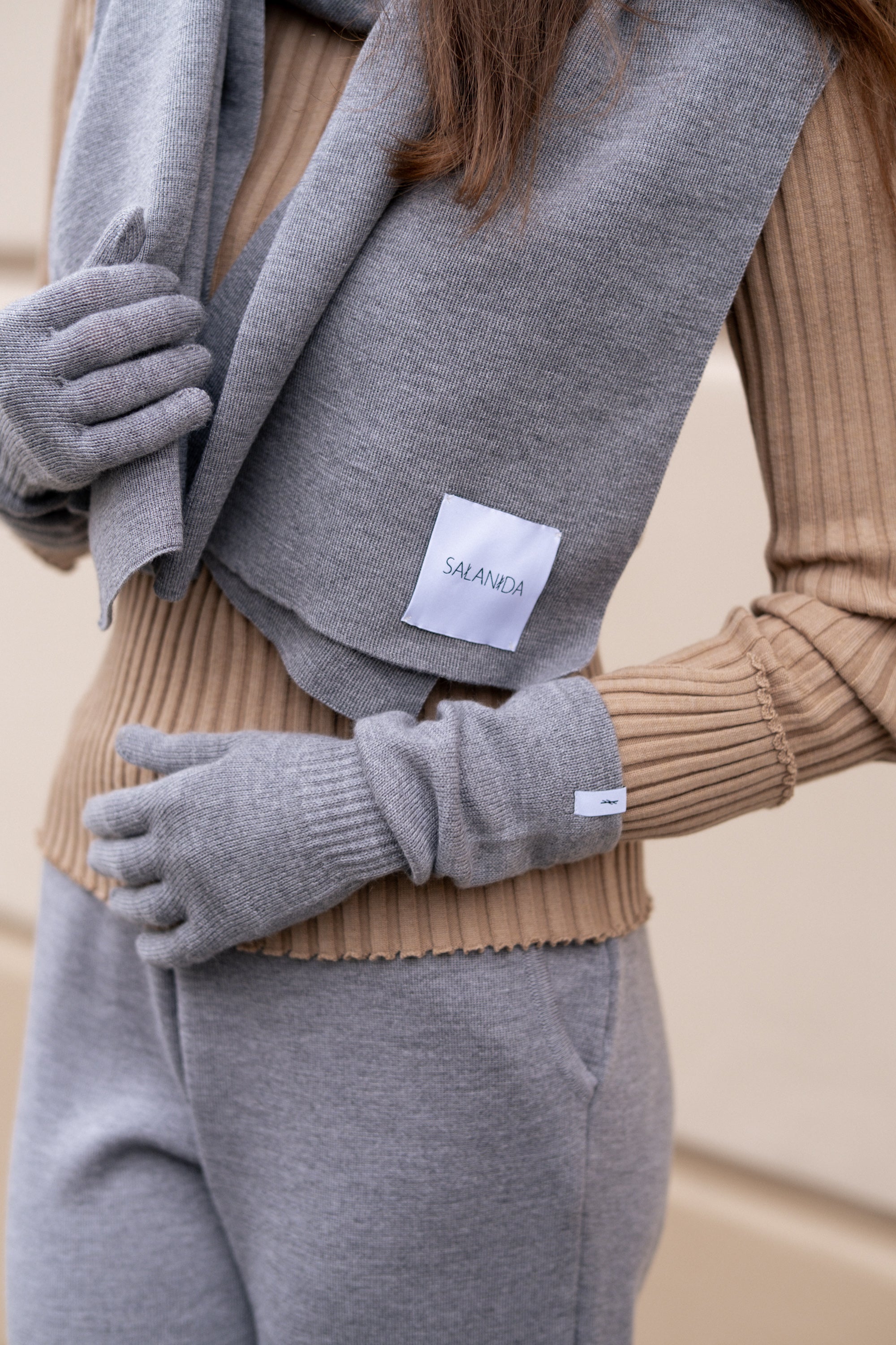 Via 100% Merino Set Light Grey