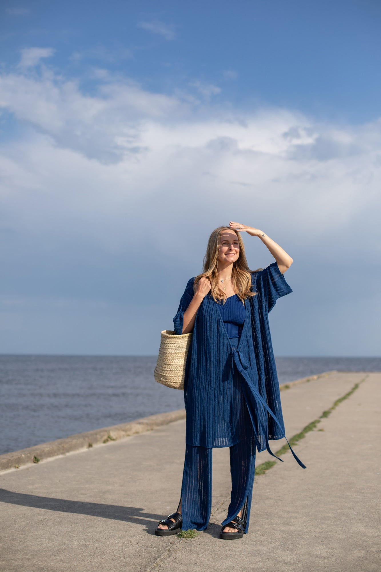 Sole 100% Linen Beach Pants Navy