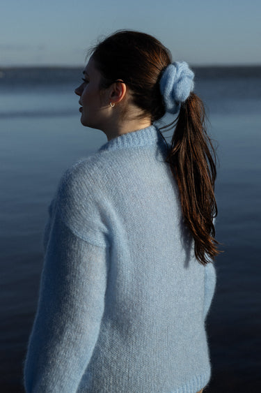 Melody Mohäär Scrunchie Taevasinine