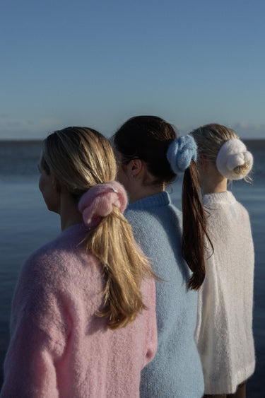 Melody Mohääri Scrunchie Roosa