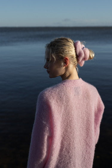 Melody Mohääri Scrunchie Roosa