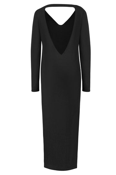 Mare 100% linane pikk kleit Must