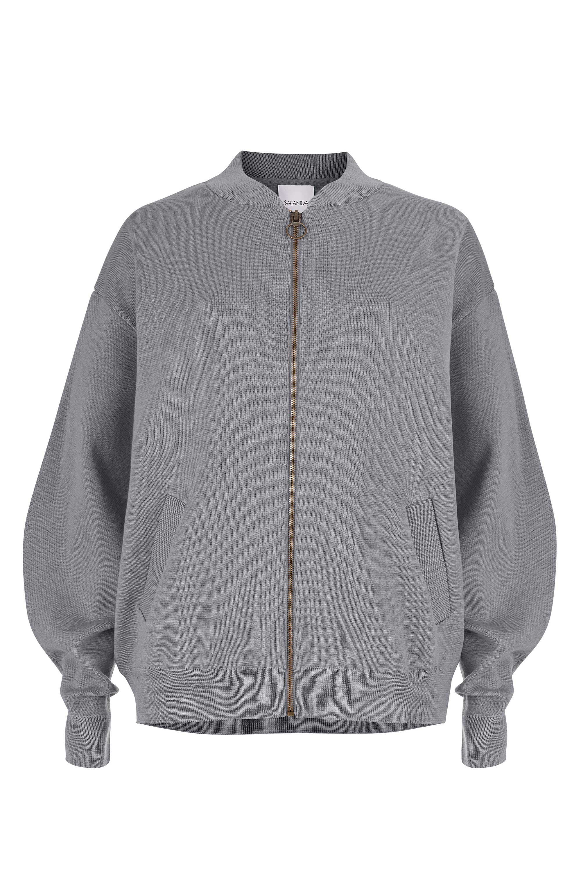 Onda 100% Merino Bomber Jacket Light Grey *NEW IN*