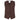 SALANIDA Merino Wool Waistcoat in Chocolate Brown | GALANTE