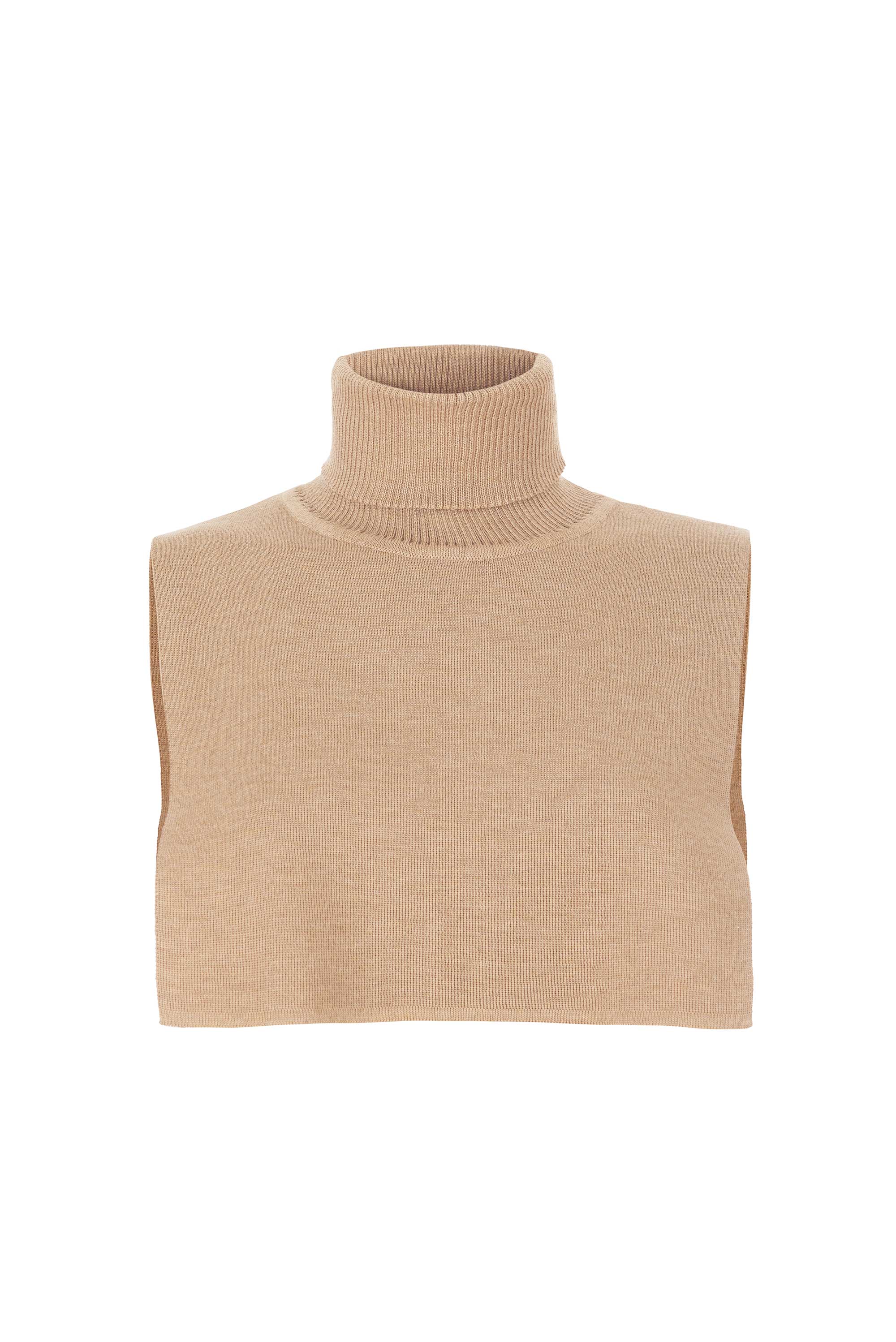 Punto 100% Merino Bib Neck Beige