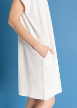 Rotondo Ribbed Dress White